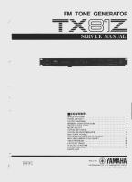 Yamaha TX-81-Z - Owners Manual